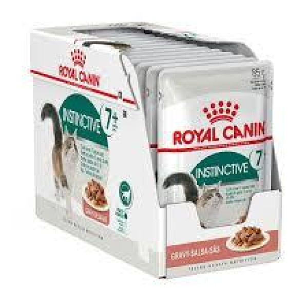 Royal Canin Adult Instinctive 7+ Wet cat food in Gravy 7歲以上成貓 (肉汁 ) 85g X12